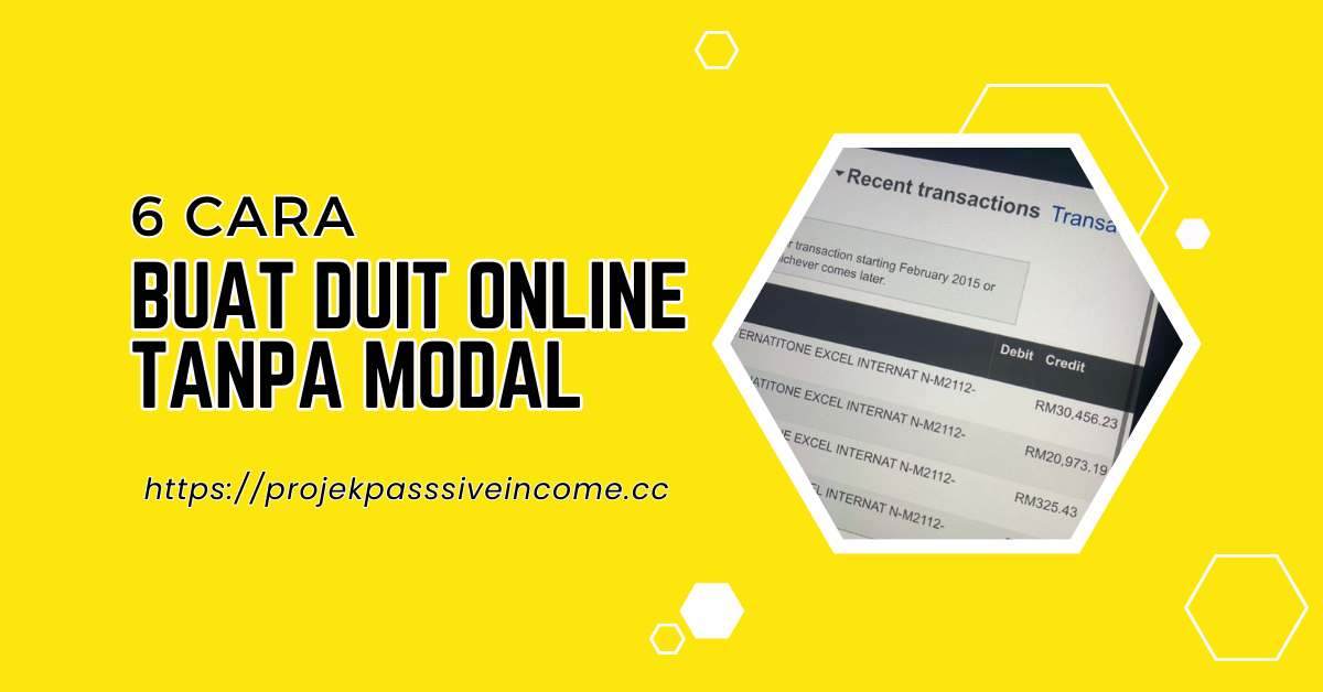 buat duit online tanpa modal